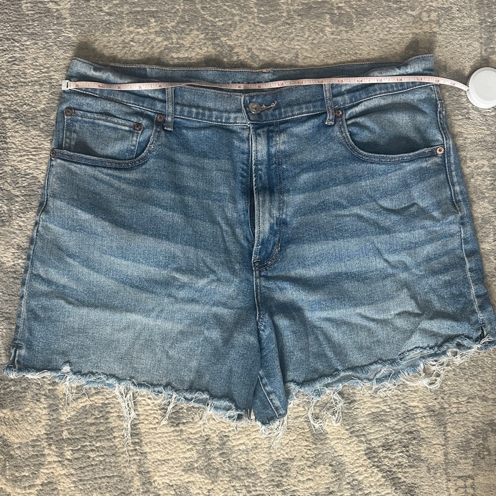 American Eagle Outfitters Distressed Blue Jean Shorts